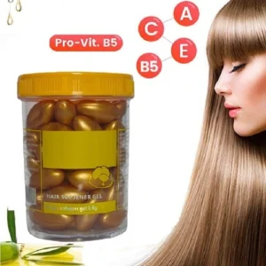 Hair Softgel Capsules – Vitamin E & Aloe Vera Nourishing Formula | 60 Capsules