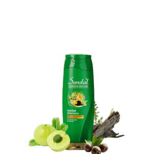 Sandal Herbal Shampoo – Aloe Vera, Reetha & Shikakai Extracts for Nourished & Strong Hair (180 ml)