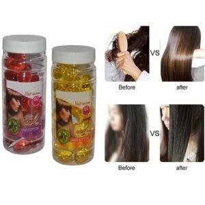 Vitamin E Hair Oil Capsules – Softgel for External Use | Deep Nourishment & Shine 60 Pcs