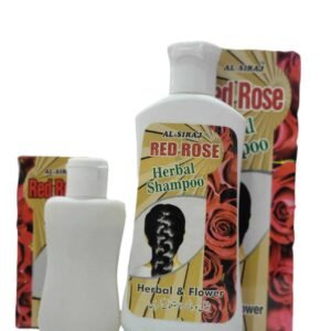 Red Rose Herbal Shampoo – Silky Shine & Anti-Dandruff Formula Free Small Bottle