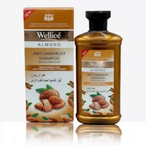 Wellice Almond Anti‑Dandruff Shampoo – 400 mL | Strength, Shine & Scalp Care