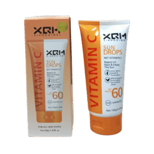 XQM Sun Drops Sunscreen – With Vitamin C, SPF Protection Against UVA & UVB, Lightweight & Biodegradable Formula – 150g