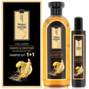 Wellice Ginseng Anti Hair Loss Shampoo & Conditioner Pack – Strengthens Roots, Reduces Hair Fall