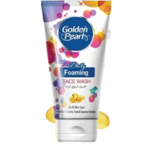 Golden Pearl Foaming Face Wash – Gentle Deep Clean with Soft Foam