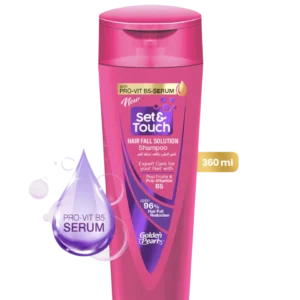Set & Touch Hair Fall Solution Shampoo with Pro-Vitamin B5 & Red Fruits