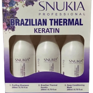 Snukia Brazilian Thermal Keratin Treatment Kit – Deep Keratin Repair for Ultra-Damaged Hair | 200 mL