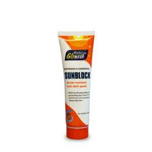 Glomesh Whitening & Vanishing Sunblock SPF 65 – Anti-Dark Spots, Broad Spectrum UV Protection, Skin Brightening Formula – 120ml
