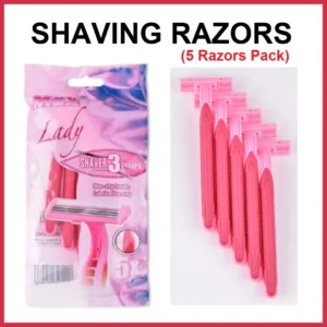 Body Razer With 3 Blades (5 PCS)