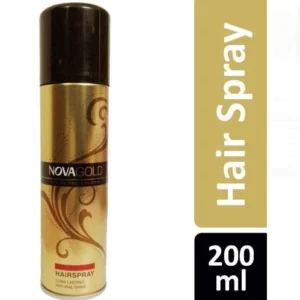 Nova Gold Hair Spray 200 ml – Strong Hold, Long-Lasting & Shine Control