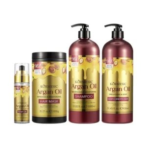 Kormesic Argan Shampoo, Conditioner, Hair Mask & Serum Set – Complete Hair