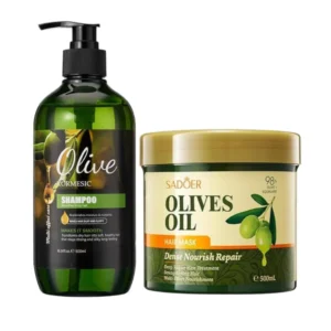 Olive Oil Shampoo & Hair Mask Set – Natural Hair Care