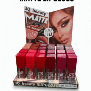 3Q Beauty Ultra HD Matte Lip Gloss – Waterproof Velvet Finish Lp-345