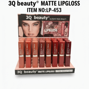 Pack Of 8 3Q Beauty Matte Velvet Soft Lip Gloss – Waterproof Velvet Finish Lp-453